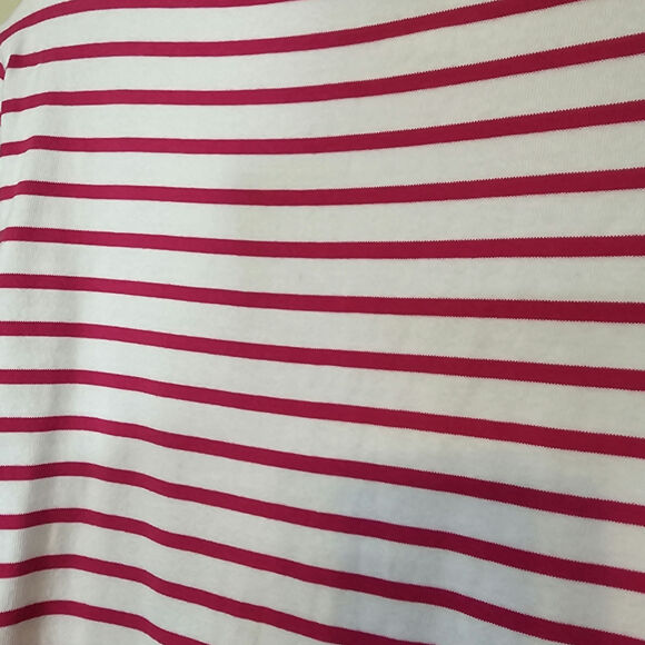 Vineyard Vines Women's Striped Knit T-Shirt Mini Dress Pink and White Size XS - Picture 3 of 5